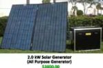 2 kW Solar Gen two panels